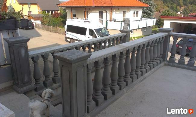 Tralki betonowe, balustrady z tralek, tralki