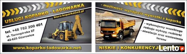 Koparko ładowarka+Wywrotka Koparka,Pyrzowice,Zendek,OSSY