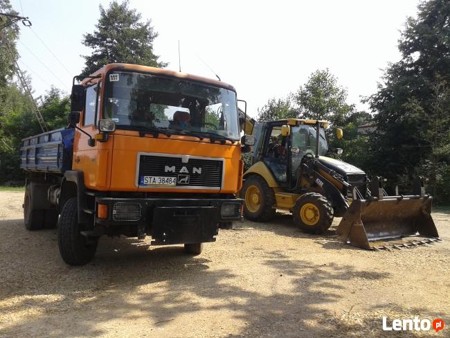 Koparko ładowarka+Wywrotka Koparka,Pyrzowice,Zendek,OSSY