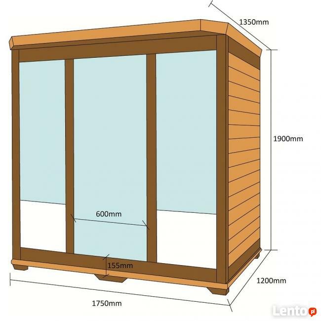 Pachnąca sauna Infrared Home Deluxe Bali XL 175/120cm