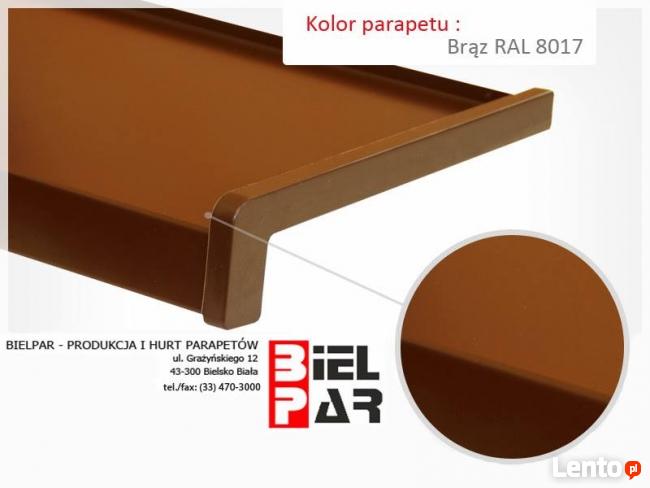 Zatyczka / zaślepka / boczek do parapetu stalowego dł. 30 cm