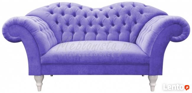 Sofa Chesterfield Madame plusz materiał wysokie nóżki