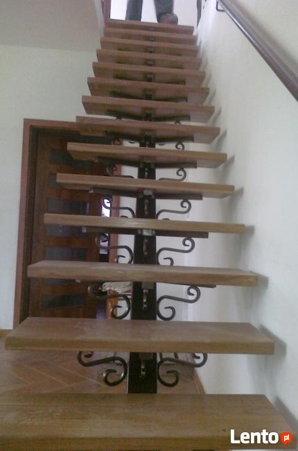 Schody metalowe drewniane wewnętrzne zwnętrzne