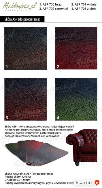 Sofa narożna chesterfield z funkcją spania i pojemnikiem