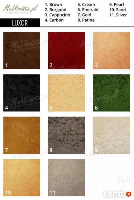 Srebrna/Złota Sofa Chesterfield York głęboko pikowana styl