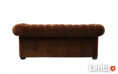 Pikowana sofa Chesterfield Classic 3 os z funkcją spania