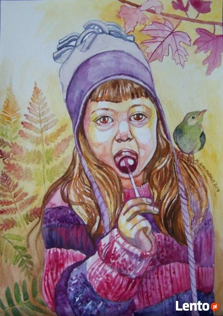 PORTRET Dziecka w akwareli