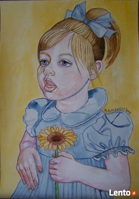 PORTRET Dziecka w akwareli