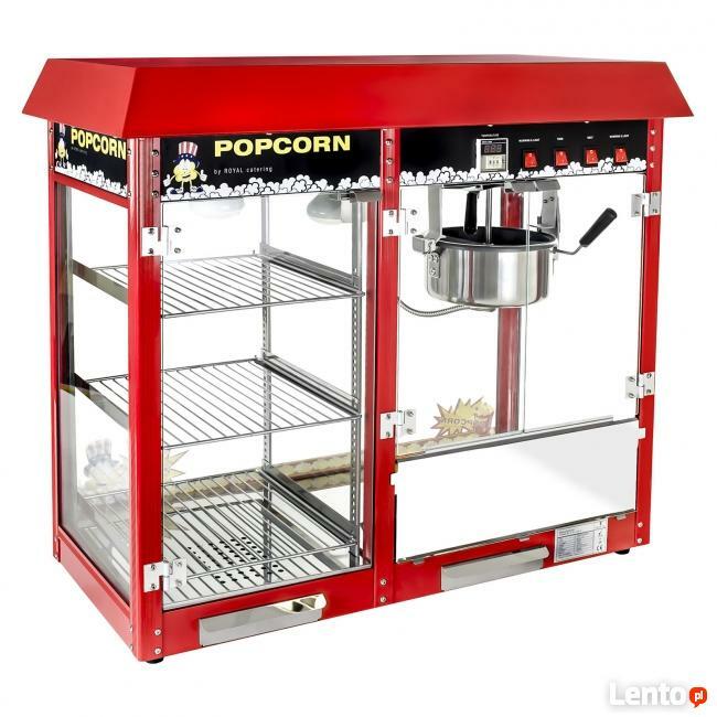 Maszyna do popcornu z witryną grzewczą 1700W
