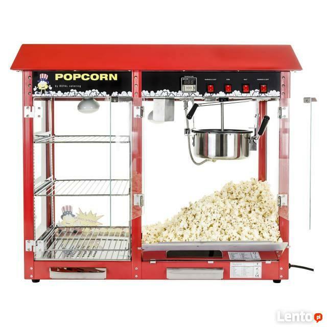 Maszyna do popcornu z witryną grzewczą 1700W