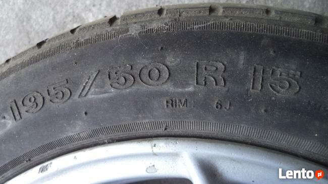 felgi aluminiowe 15, z oponami 195x50x15