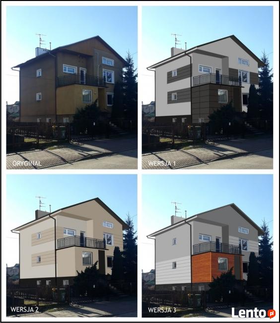 Projekt elewacji Wizualizacja