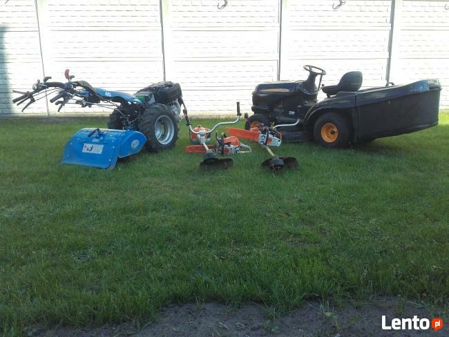 Koszenie nieużytków, Glebogryzarka, Usługi ogrodnicze,