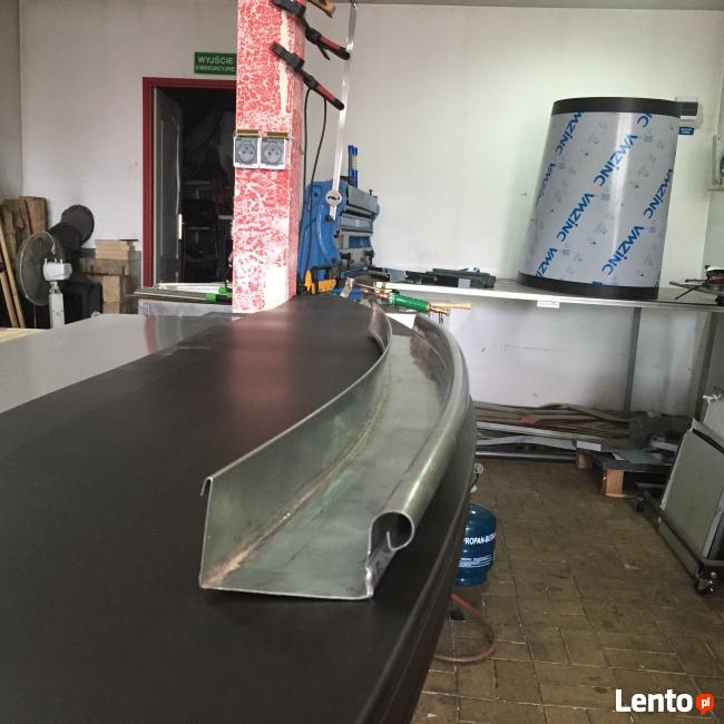 Łukowe rynny i opierzenia ,obróbki kominów, parapety szczelne