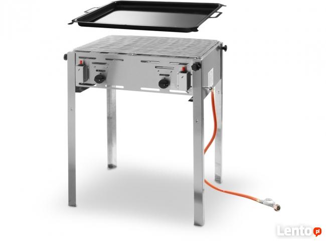 Grill gazowy 11,6 kW Hendi + ruszt + patelnia FV