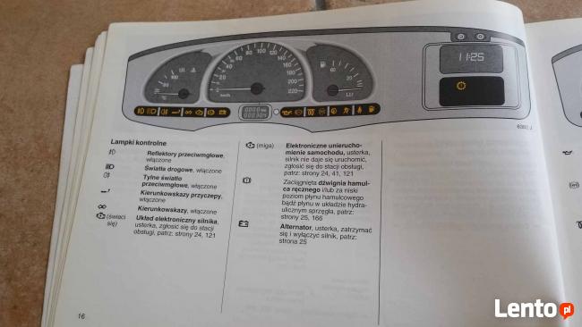 Opel Vectra B instrukcja obsługi 2000r. Polska