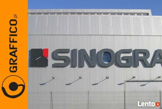 Kasetony reklamowe, litery podświetlane led _ duże gabaryty