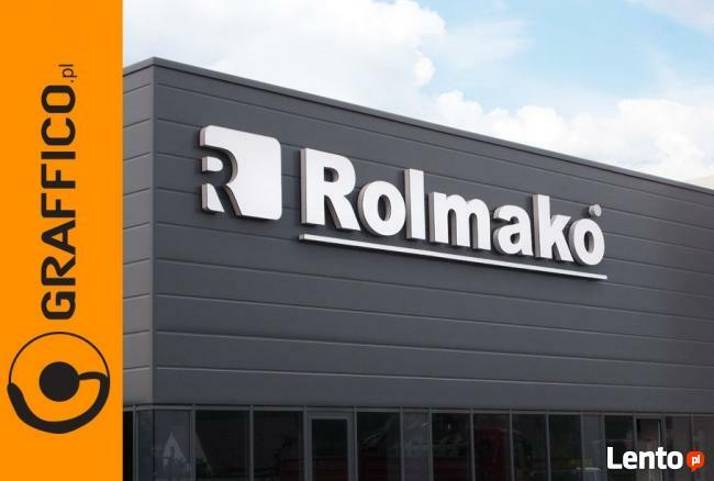 Kasetony reklamowe, litery podświetlane led _ duże gabaryty