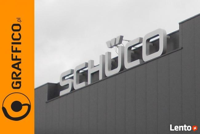 Kasetony reklamowe, litery podświetlane led _ duże gabaryty