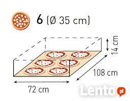 Piec do pizzy jednokomorowy na 6 pizz siła Hendi