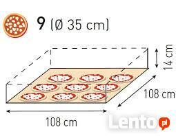 Profesjonalny piec do pizzy 9x35cm siła Hendi