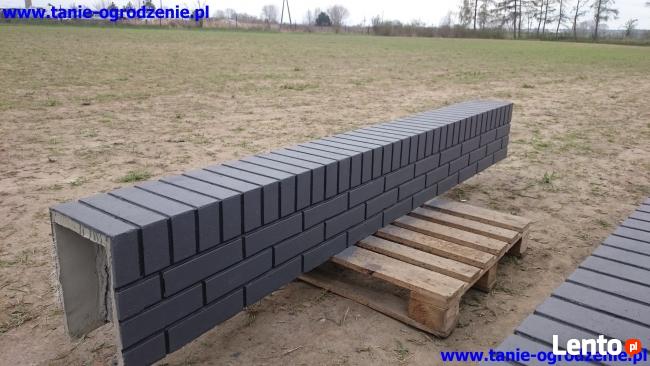 Ogrodzenia betonowe imitacja ogrodzeń klinkierowych