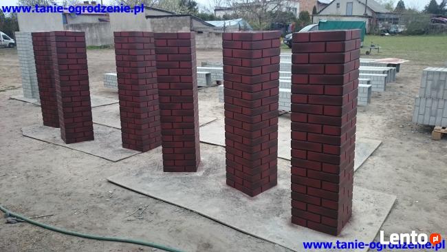 Ogrodzenia betonowe imitacja ogrodzeń klinkierowych