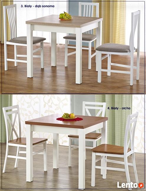 Nowoczesny Stół Rozkładany === Biały + Dąb Sonoma