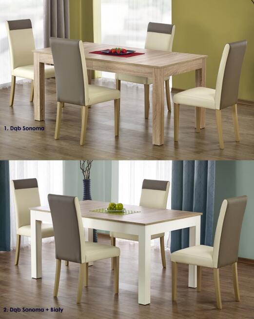 Duży Rozkładany stół Daniels 160x90 do 300x90 cm