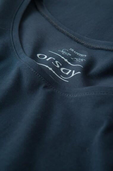 Granatowy t-shirt Orsay