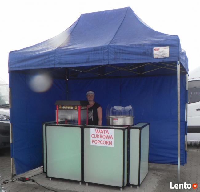 Wata cukrowa, Popcorn, Fontanna Czekoladowa.