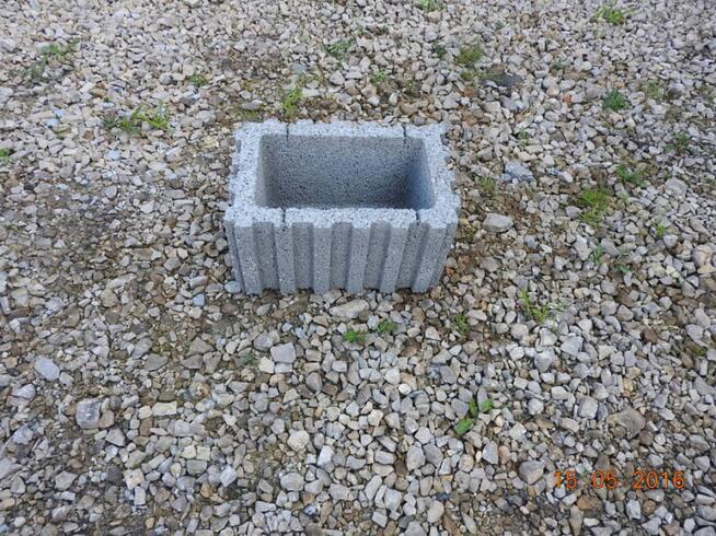 Donica Betonowa Prostokątna Mała 40x28x20cm