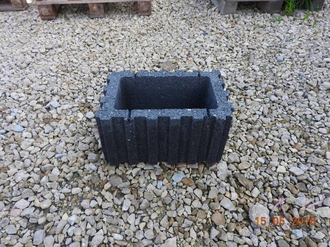 Donica Betonowa Prostokątna Mała 40x28x20cm