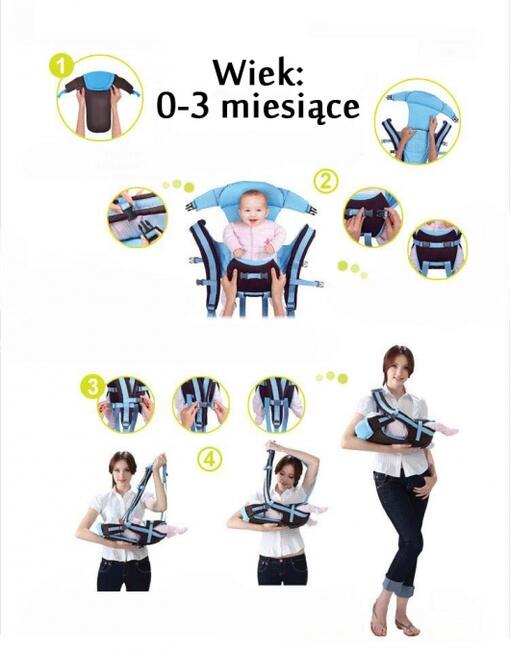 NOWE wielofun. nosidełko wysokiej jakości dla dziecka do16kg