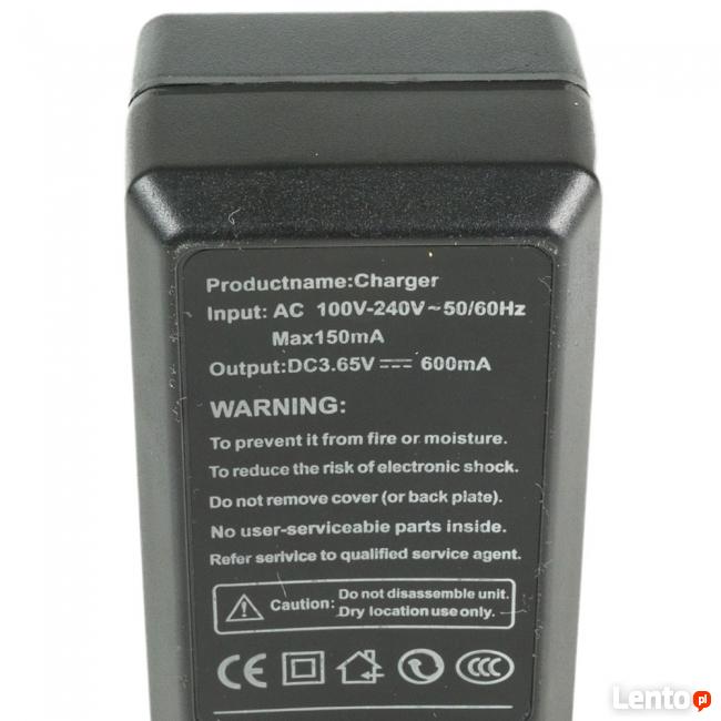 Ładowarka na 2 baterie cr 123 a o napięciu 2.8V - 3.7V lit