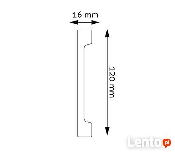 Listwa przypodłogowa z utwardzanej pianki polistyrenowej