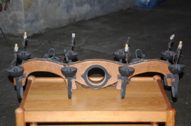 Żyrandol przedwojenny, inne żyrandole metal