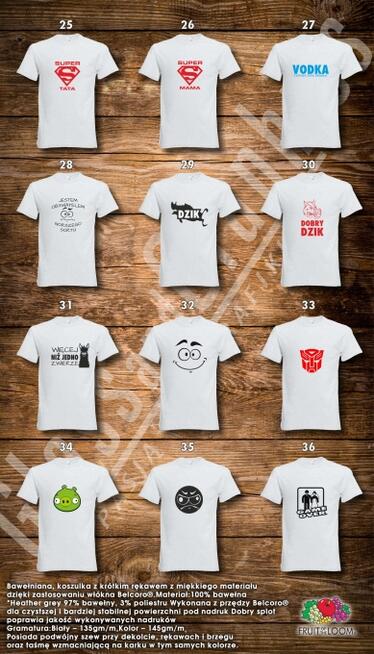 Nadruki na koszulkach - odzieży - materiale