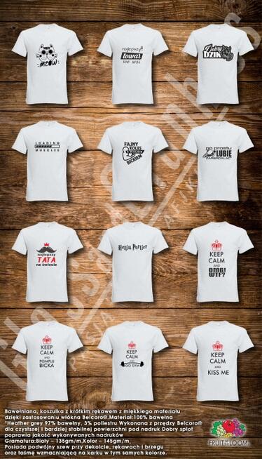 Nadruki na koszulkach - odzieży - materiale