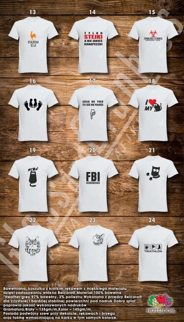 Nadruki na koszulkach - odzieży - materiale