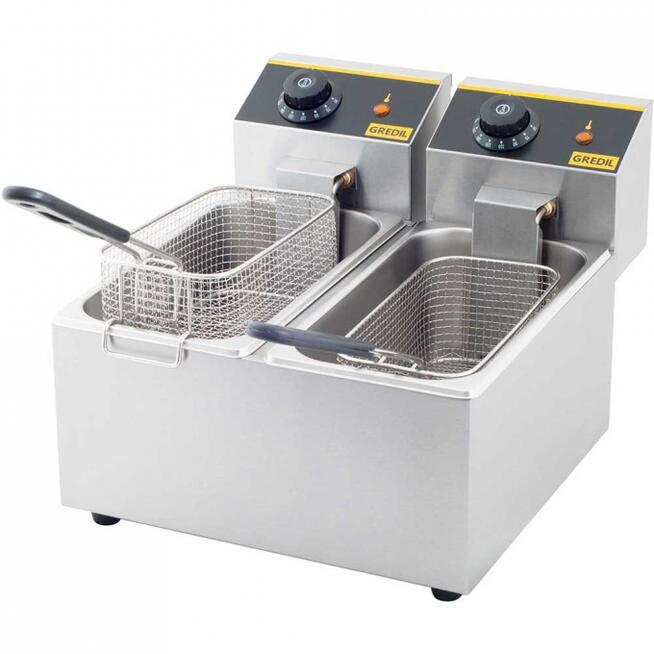 Podwójna frytkownica frytownica 2x3L Gredil 4,4kW