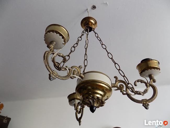 Żyrandol , lampa z czasów PRL-u + KINKIET