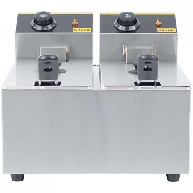 Podwójna frytkownica frytownica 2x3L Gredil 4,4kW