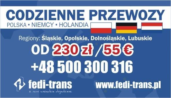 Przewozy do Holandii i Niemiec,busy do Holandii,Katowice,