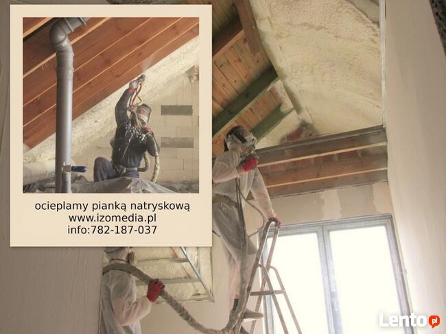ocieplanie pianką pur, izolacja natryskowa,natrysk, IZOMEDIA