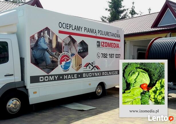 ocieplanie pianką pur, izolacje natryskowe pianką, IZOMEDIA