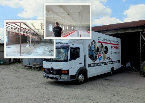 ocieplenie budynku inwentarskiego pianką,IZOMEDIA-centrum PL