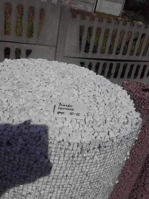 Kamień Grys BIANCO CARRARA Ozdobny do Ogrodu 1 TONA