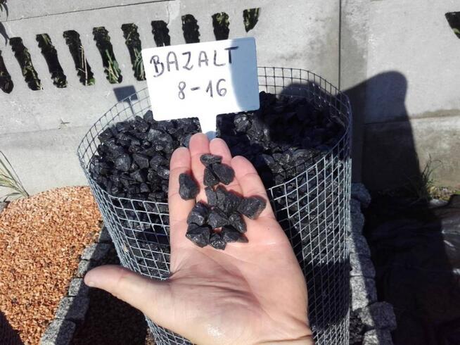 Grys CZARNY KAMIEŃ ozdobny Bazalt żwir KURIER