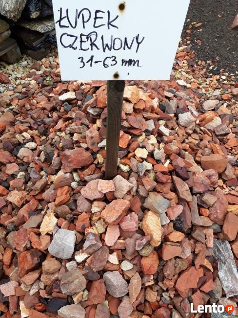 ŁUPEK CZERWONY Kamień Kliniec Tłuczeń Grys ŚLĄSK